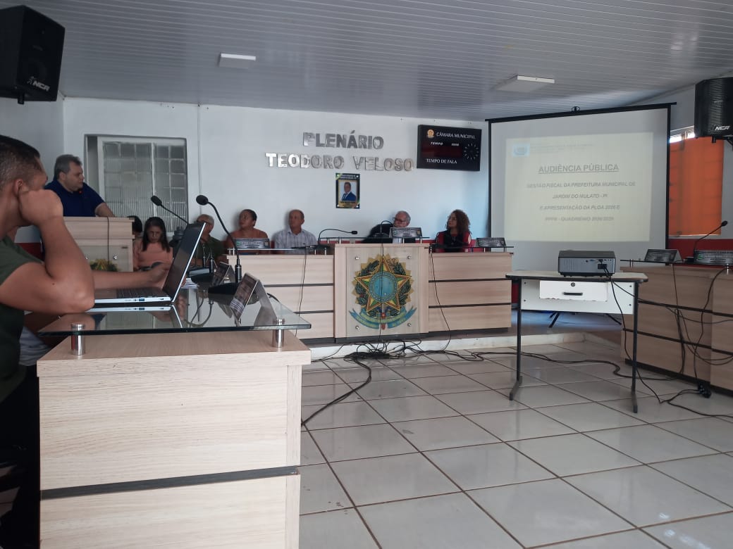 Câmara Municipal de Jardim do Mulato realiza audiência pública sobre execução orçamentária e planejamento fiscal