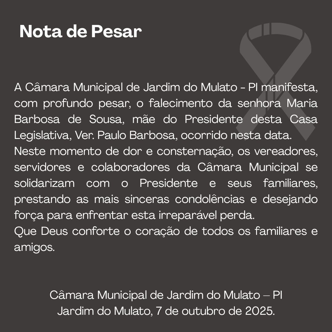 Nota de Pesar 