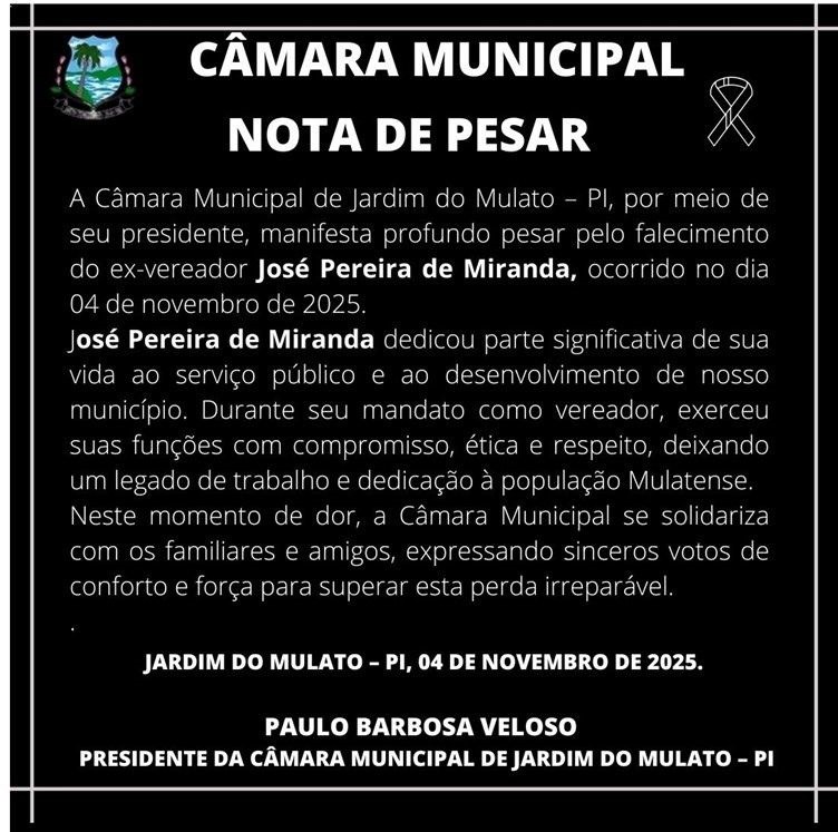 Nota de Pesar 