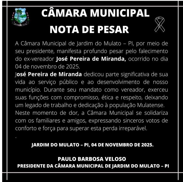 Nota de Pesar 