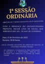 Primeira sessão ordinária de 2025 Primeira sessão ordinária de 2025
