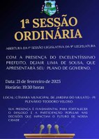 Primeira sessão ordinária de 2025